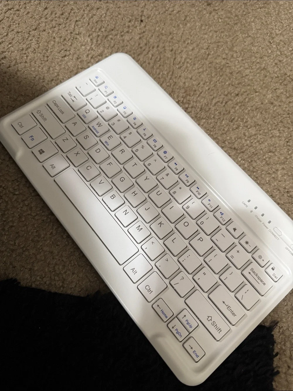 Wireless Bluetooth Keyboard Case for Tablet - Light Purple